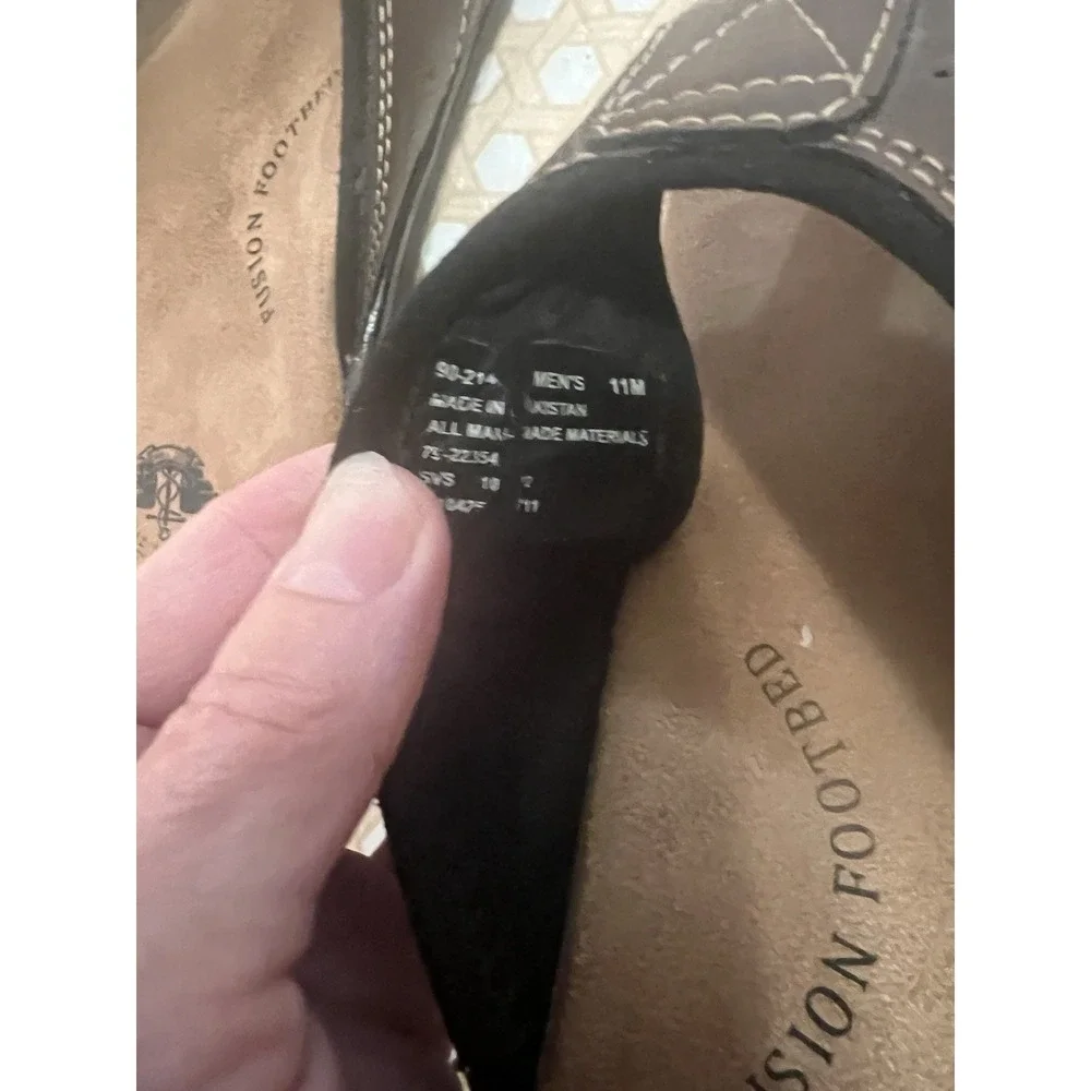 Dockers Laguna Thong Sandal Men's Shoes Dark Tan Size 11M
